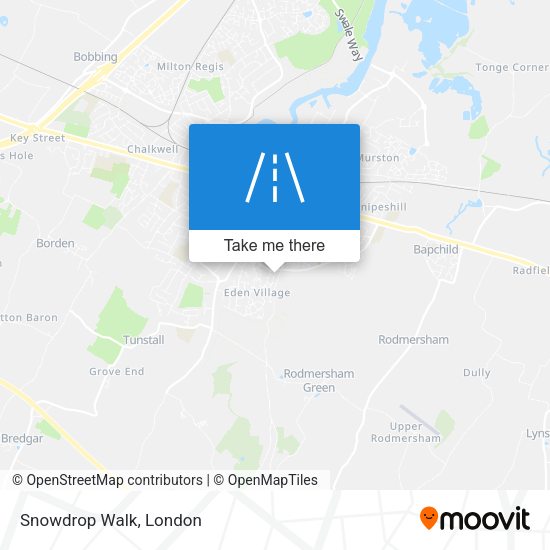 Snowdrop Walk map