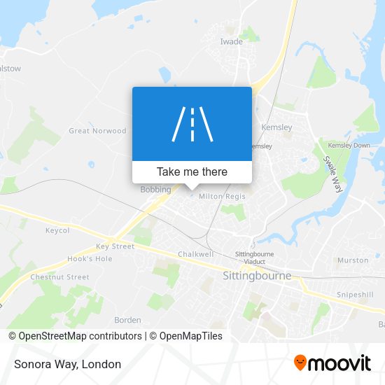Sonora Way map