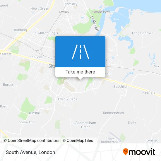 South Avenue map