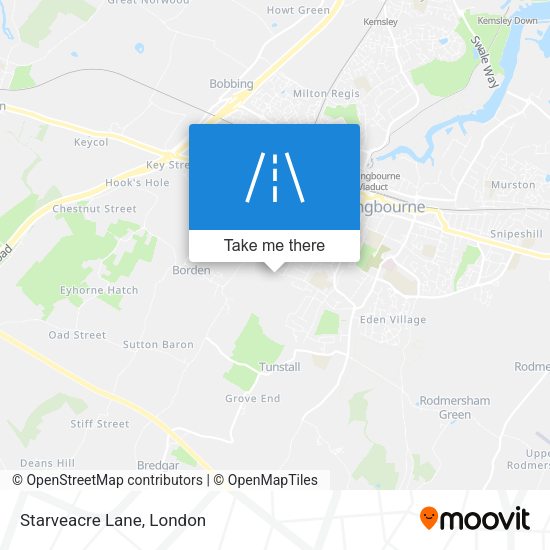 Starveacre Lane map