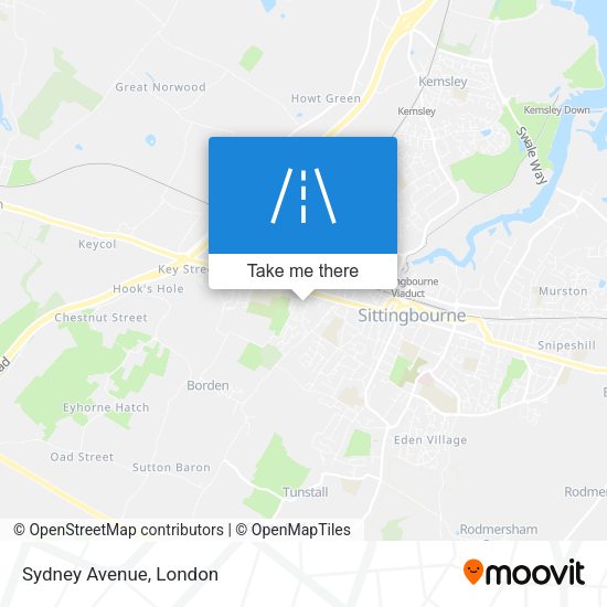 Sydney Avenue map
