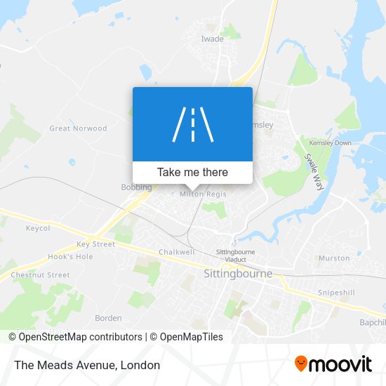 The Meads Avenue map