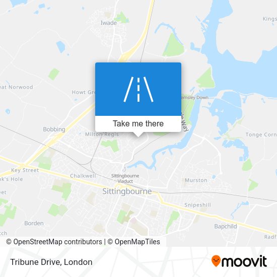 Tribune Drive map