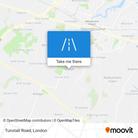 Tunstall Road map
