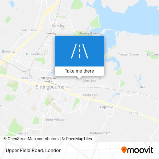 Upper Field Road map