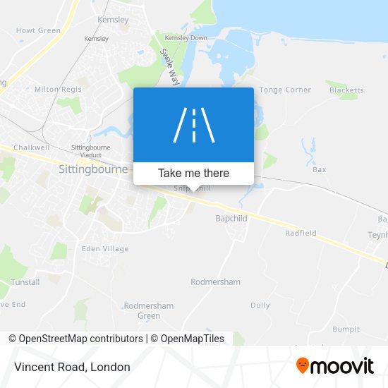 Vincent Road map