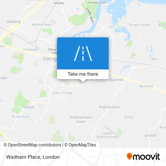 Wadham Place map