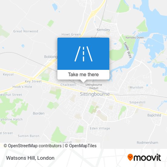 Watsons Hill map