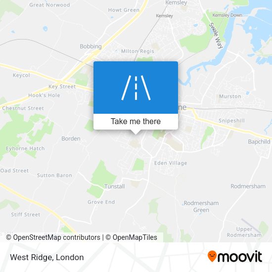 West Ridge map