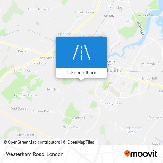 Westerham Road map