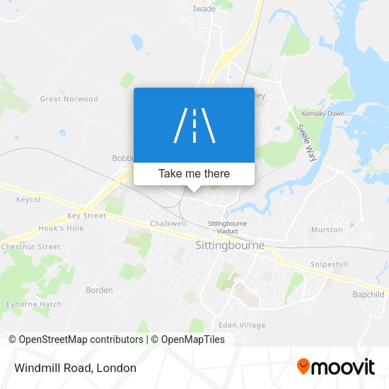 Windmill Road map