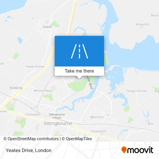 Yeates Drive map