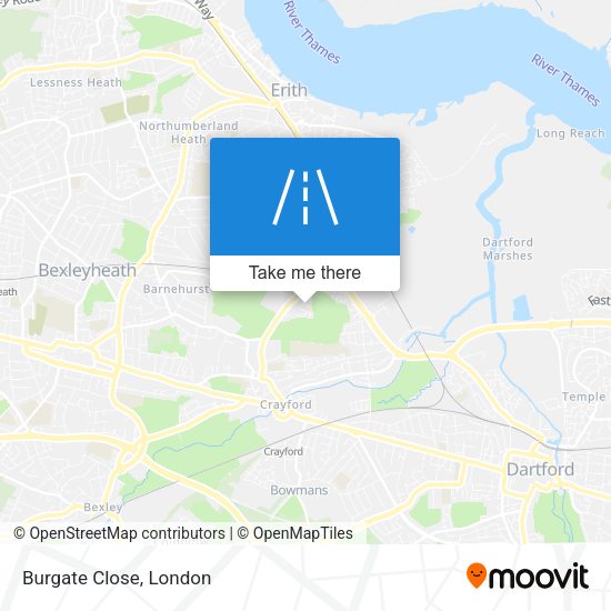 Burgate Close map