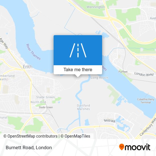 Burnett Road map