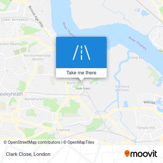 Clark Close map