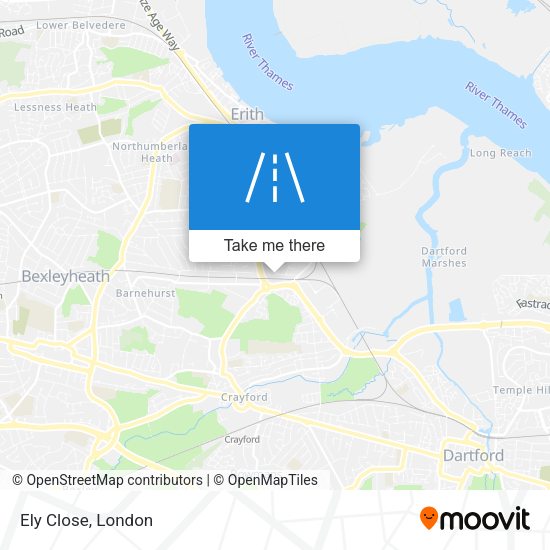 Ely Close map