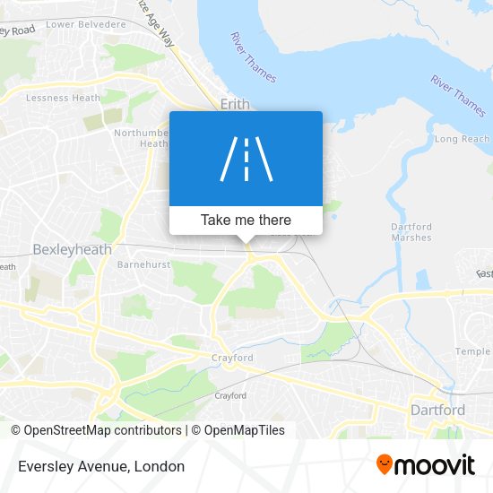 Eversley Avenue map