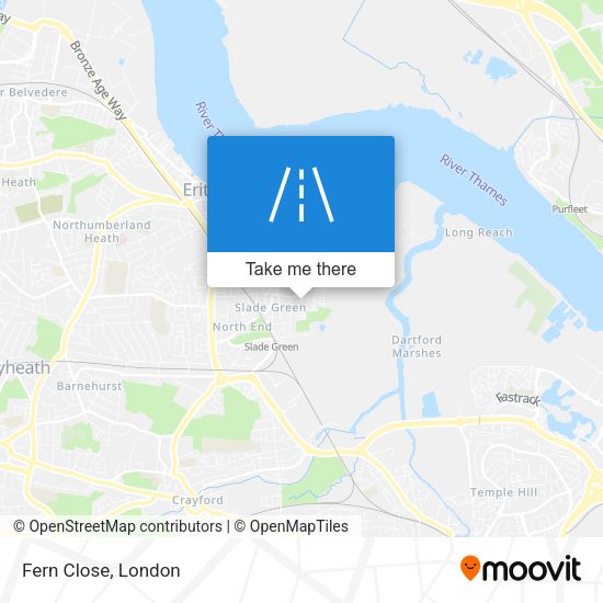 Fern Close map