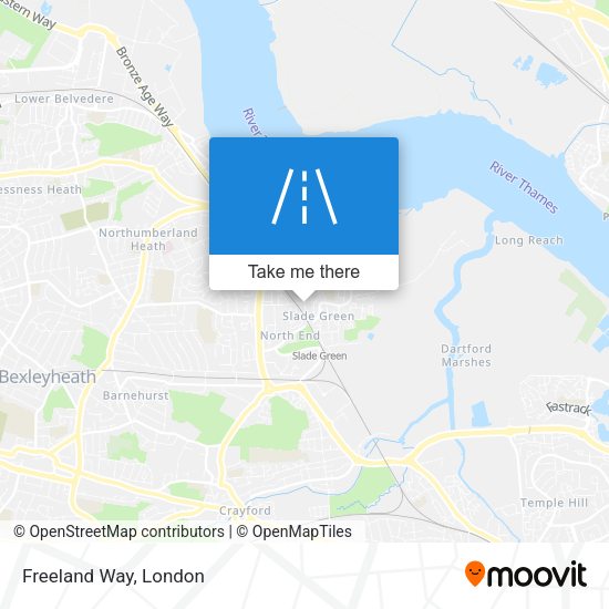 Freeland Way map