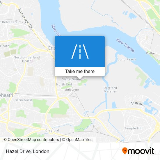 Hazel Drive map