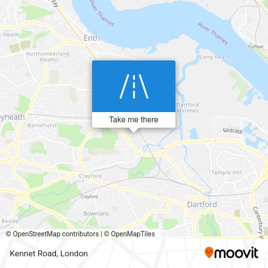 Kennet Road map