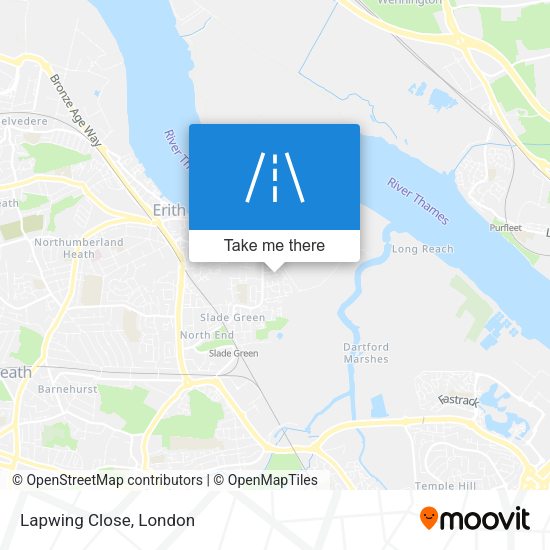 Lapwing Close map