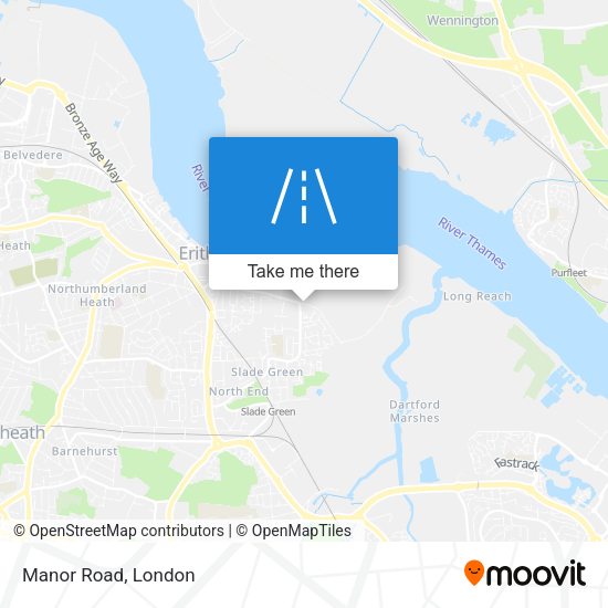 Manor Road map
