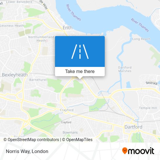 Norris Way map