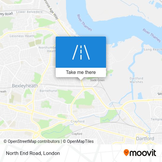 North End Road map