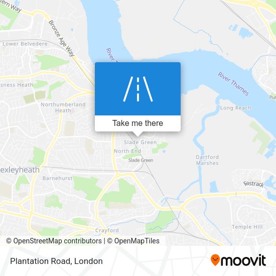 Plantation Road map