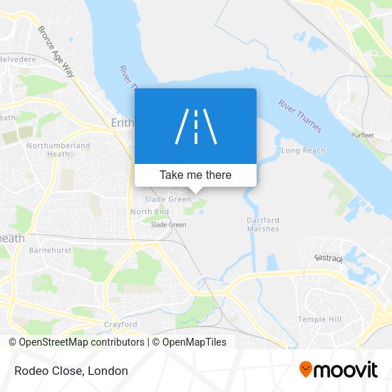Rodeo Close map
