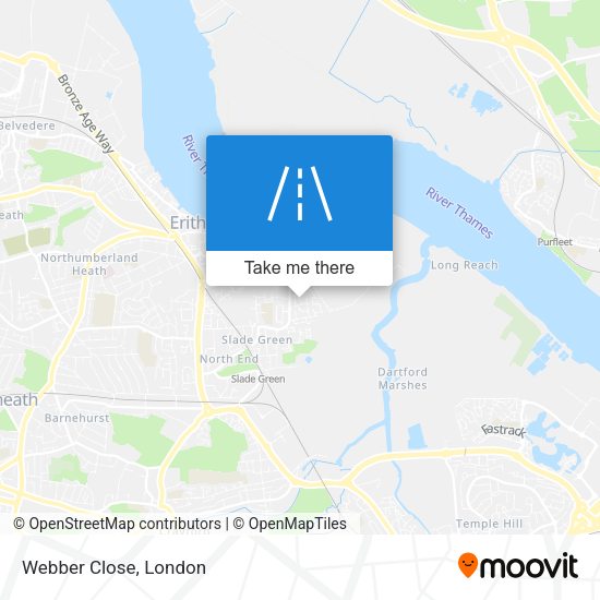 Webber Close map