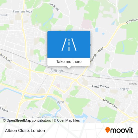 Albion Close map
