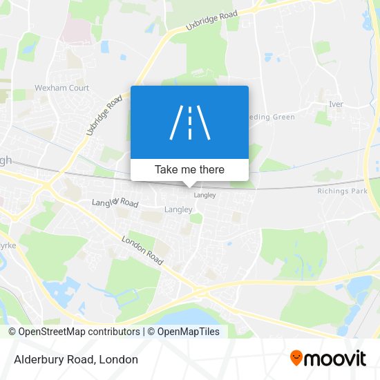Alderbury Road map