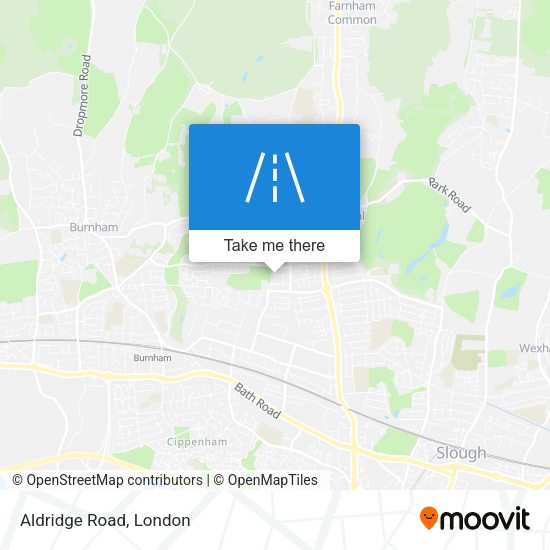 Aldridge Road map