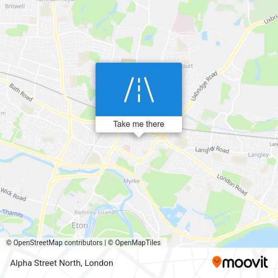 Alpha Street North map