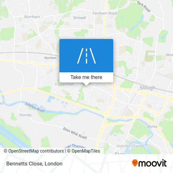 Bennetts Close map