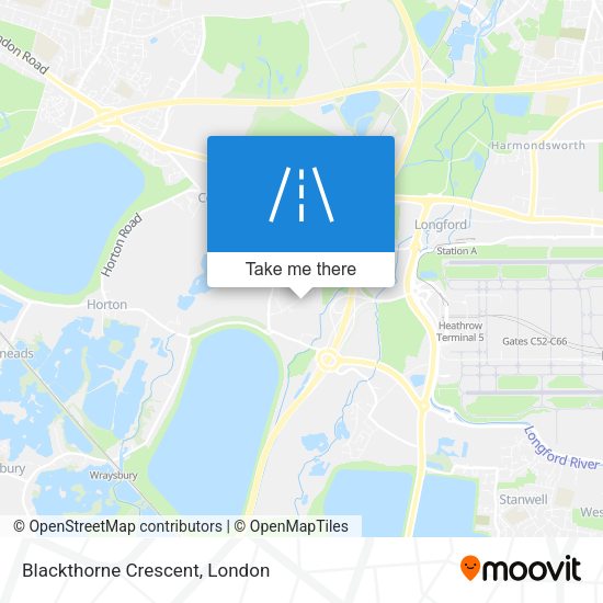 Blackthorne Crescent map