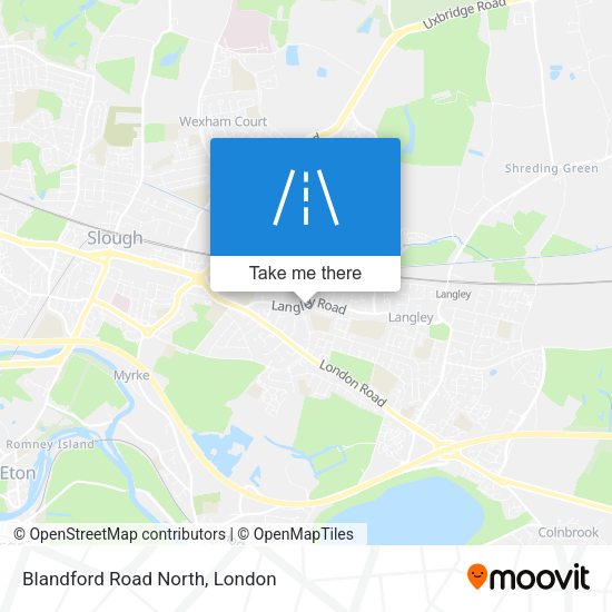 Blandford Road North map