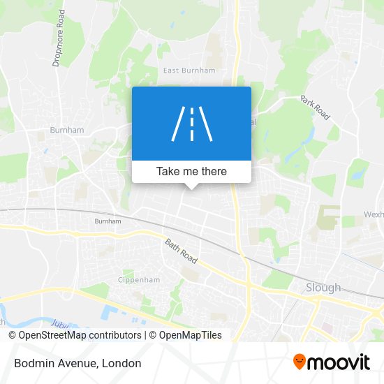 Bodmin Avenue map