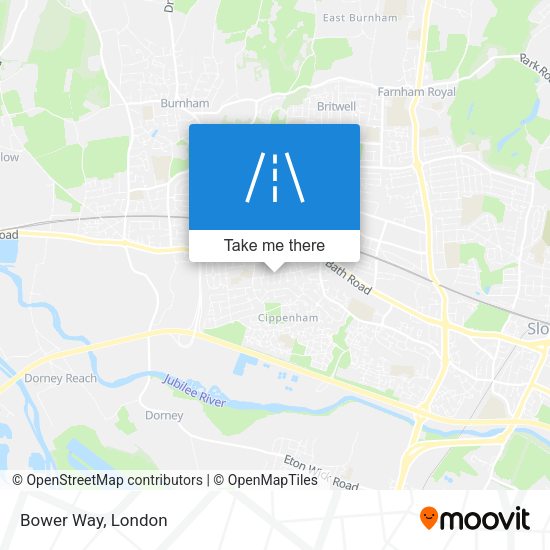 Bower Way map