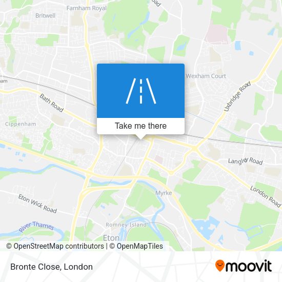 Bronte Close map