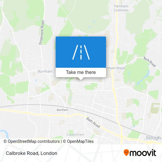 Calbroke Road map