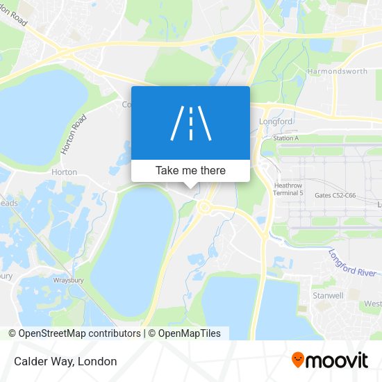 Calder Way map