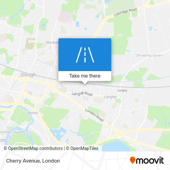 Cherry Avenue map