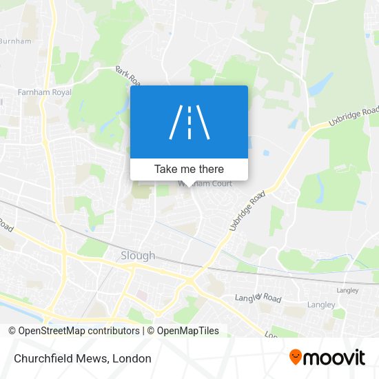 Churchfield Mews map