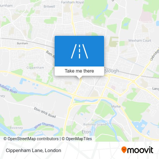 Cippenham Lane map