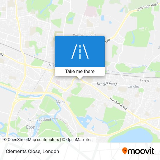 Clements Close map