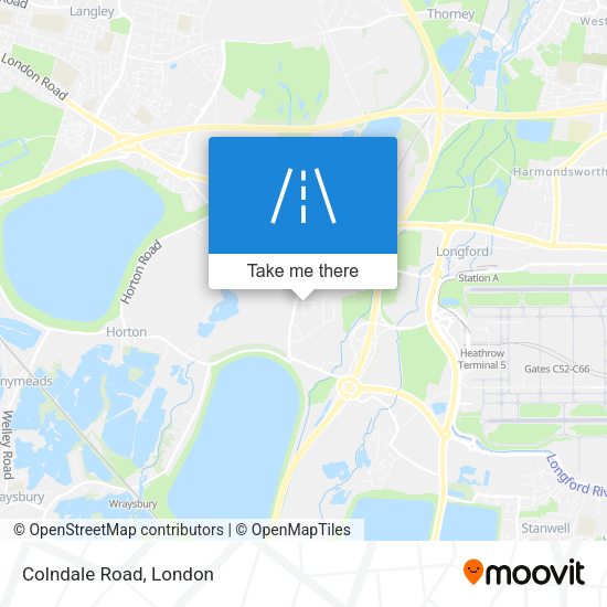 Colndale Road map