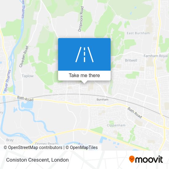 Coniston Crescent map